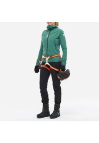 Kurtka softshell damska Millet Fusion XCS Hoodie W active fit. Kolor: zielony. Materiał: softshell. Sport: wspinaczka