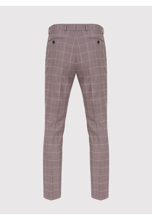 Pako Lorente - PAKO LORENTE – Różowe spodnie garniturowe P22SP-6G-019-W-S. Kolor: różowy. Materiał: wełna. Wzór: gładki