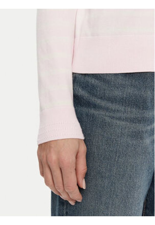 TOMMY HILFIGER - Tommy Hilfiger Sweter WW0WW44984 Różowy Regular Fit. Kolor: różowy. Materiał: bawełna, syntetyk