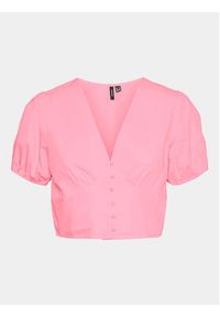 Vero Moda Bluzka Charlotte 10303653 Różowy Regular Fit. Kolor: różowy. Materiał: bawełna #3