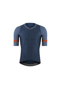 ETXEONDO - Koszulka Etxeondo Mendi. Kolor: wielokolorowy, niebieski, pomarańczowy. Sport: kolarstwo #1