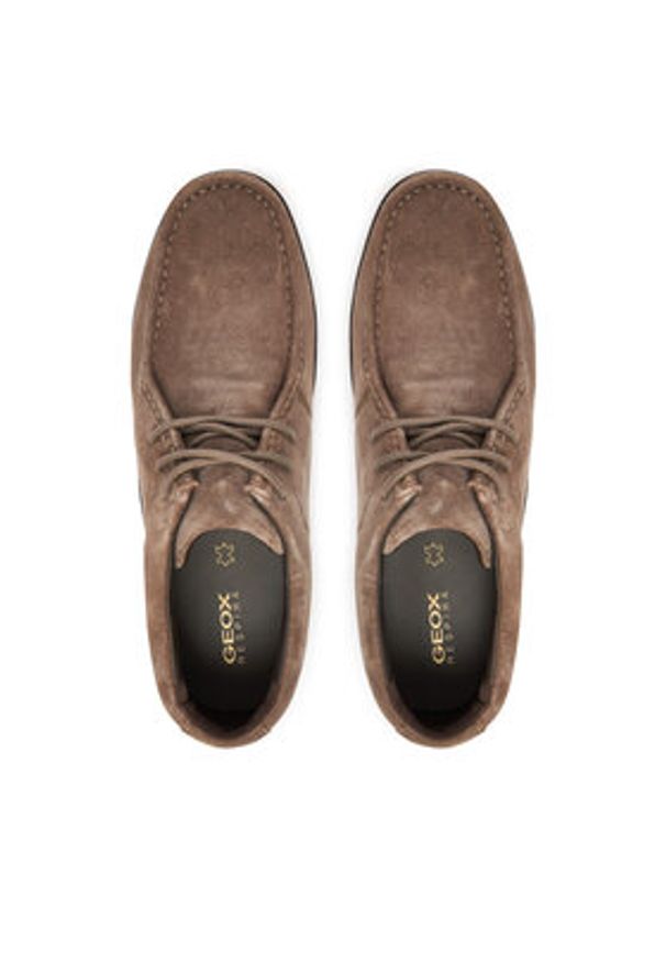 Geox Mokasyny U Spherica Ec14 U46HLB 00022 C1018 Szary. Kolor: szary. Materiał: skóra, zamsz