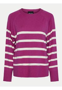 Pieces Sweter Sia 17146322 Różowy Regular Fit. Kolor: różowy. Materiał: syntetyk #1