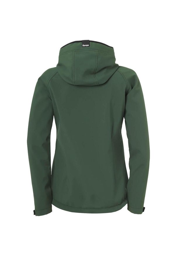 KEMPA - Damska kurtka softshellowa Kempa. Kolor: czarny, zielony, wielokolorowy. Materiał: softshell. Sport: piłka ręczna