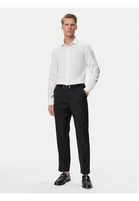 Calvin Klein Koszula LV019EU146 Biały Slim Fit. Kolor: biały. Materiał: syntetyk, bawełna #4