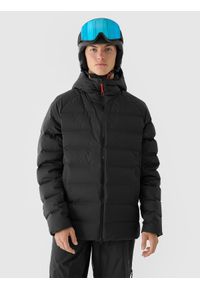 4f - 4F Kurtka zimowa puchowa 4FPRO z wypełnieniem naturalnym i membraną Pertex 20000/20000 męska - czarna 3XL. Okazja: na co dzień. Kolor: czarny. Materiał: puch. Sezon: zima. Styl: casual, klasyczny #1