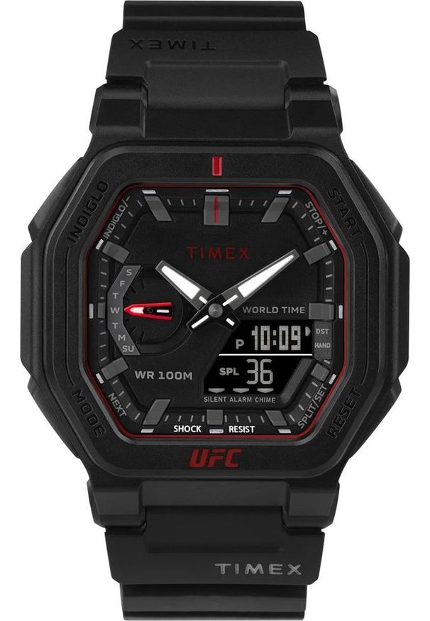 Zegarek Timex Zegarek męski Timex TW2V55200 czarny. Kolor: czarny