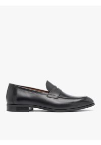 Ryłko - Czarne mokasyny premium. Okazja: na co dzień, do pracy. Kolor: czarny. Materiał: skóra. Styl: elegancki, street, klasyczny, casual #1