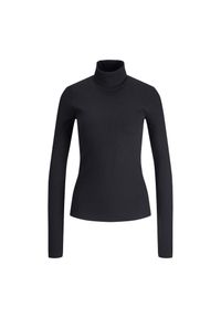 Koszulka damska JJXX Fan Rib Noos. Kolor: czarny. Sport: joga i pilates