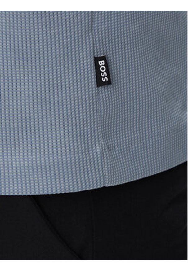 BOSS - Boss T-Shirt H-Tiburt 431 50518539 Niebieski Regular Fit. Kolor: niebieski. Materiał: bawełna