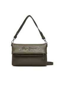 Pepe Jeans Torebka PL031586 Khaki. Kolor: brązowy. Materiał: skórzane