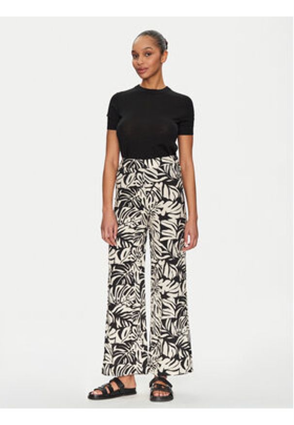 Vila Spodnie materiałowe Anu 14108517 Czarny Wide Leg. Kolor: czarny. Materiał: syntetyk