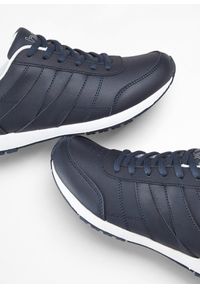 bonprix - Sneakersy skórzane. Okazja: na co dzień. Kolor: niebieski. Materiał: skóra #3