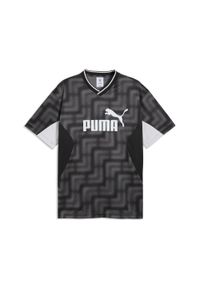 Puma - Męska luźna koszulka piłkarska Essentials z blokami kolorów PUMA. Kolor: czarny. Sport: piłka nożna #1