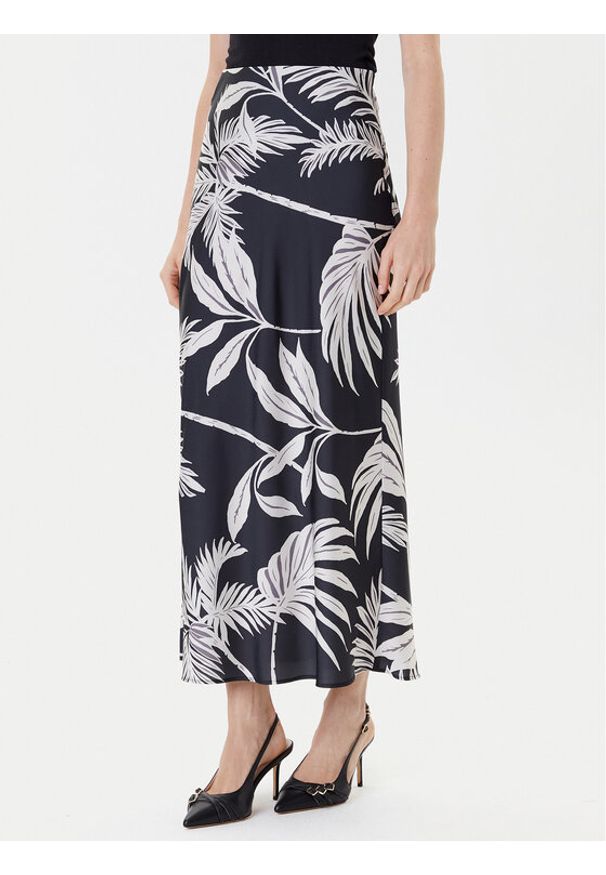 Guess Spódnica midi W5YD55 WF1T2 Czarny Regular Fit. Kolor: czarny. Materiał: syntetyk