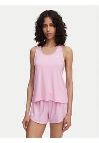 Under Armour Top Tech Knockout 1389851 Różowy jasny Regular Fit. Kolor: różowy. Materiał: syntetyk #1
