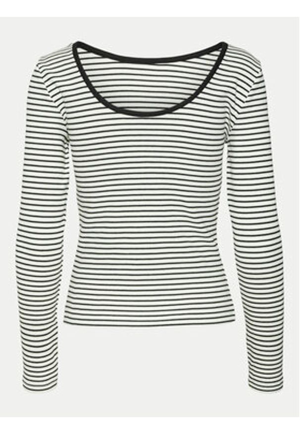 Vero Moda Bluzka Chloe 10314406 Biały Slim Fit. Kolor: biały. Materiał: bawełna