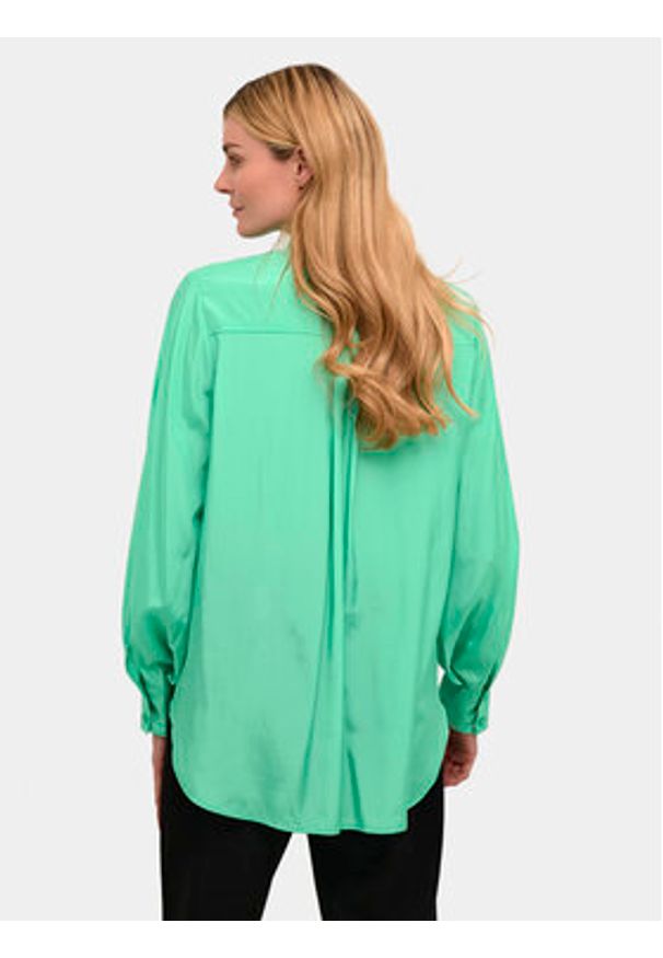 Kaffe Koszula Loren 10508188 Zielony Regular Fit. Kolor: zielony. Materiał: syntetyk, wiskoza