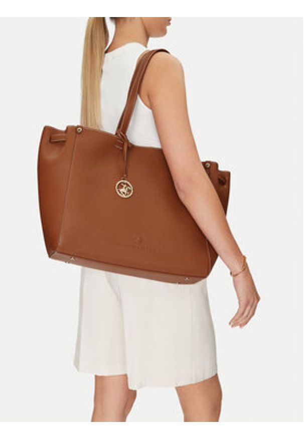 Beverly Hills Polo Club Torebka BHPC-S-005-07 Brązowy. Kolor: brązowy. Materiał: skórzane