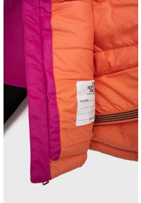 The North Face kurtka dziecięca KID FREEDOM INSULATED JACKET kolor różowy. Typ kołnierza: kaptur. Kolor: różowy. Materiał: materiał, tkanina, włókno, poliester #3
