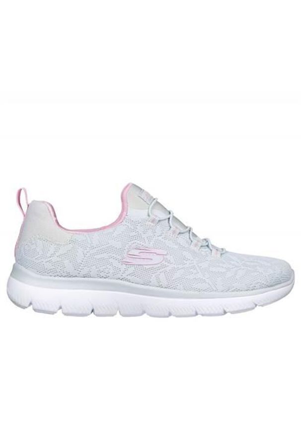 skechers - Buty do chodzenia damskie Skechers Good Taste. Kolor: szary. Materiał: materiał, syntetyk. Szerokość cholewki: normalna. Sport: turystyka piesza