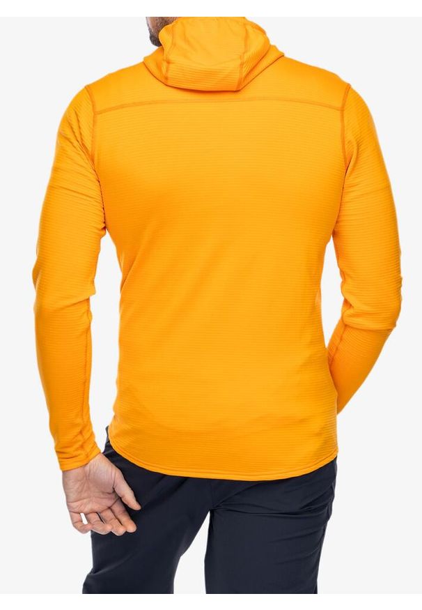 Bluza z kapturem męska Montane Protium Lite Hoodie. Typ kołnierza: kaptur. Kolor: pomarańczowy. Materiał: polar. Sport: wspinaczka