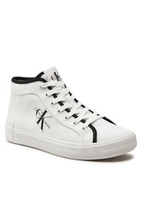 Calvin Klein Jeans Sneakersy Skater Vulcanized High Cs Ml Mr YW0YW01454 Biały. Kolor: biały