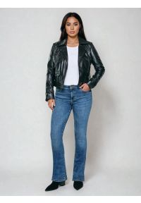 Big-Star - Jeansy damskie granatowe Adela Bootcut 536. Kolor: niebieski. Styl: klasyczny #3