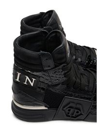 Philipp Plein - PHILIPP PLEIN Sneakersy AADS MSC4012 PLE010N Czarny. Kolor: czarny. Materiał: skóra #4