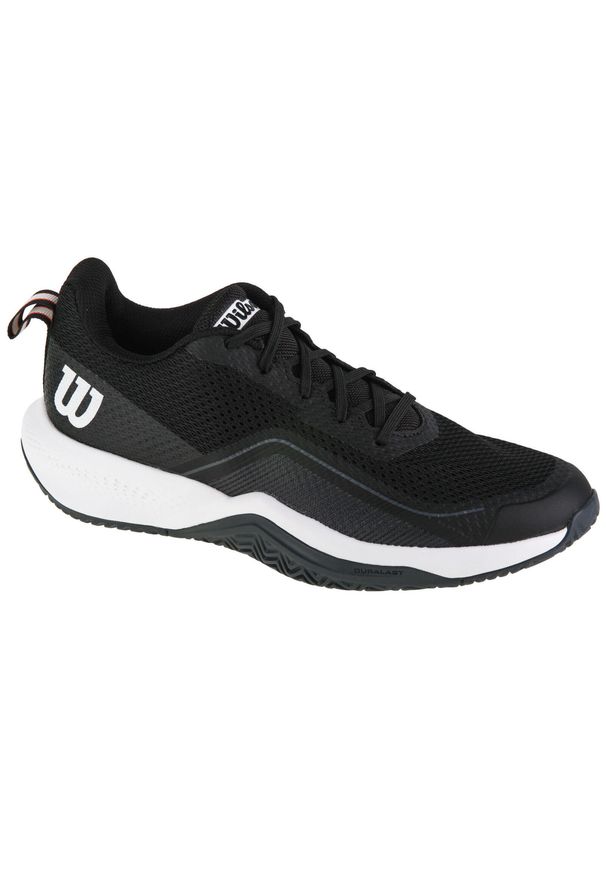 Buty do tenisa Wilson Rush Pro Lite. Zapięcie: sznurówki. Kolor: brązowy, czarny, wielokolorowy. Materiał: syntetyk, materiał. Szerokość cholewki: normalna. Sport: tenis