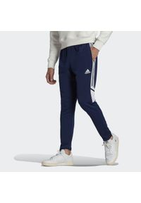 Adidas - Spodnie piłkarskie męskie adidas Condivo 22 Track Pants. Kolor: wielokolorowy, biały, niebieski. Sport: piłka nożna