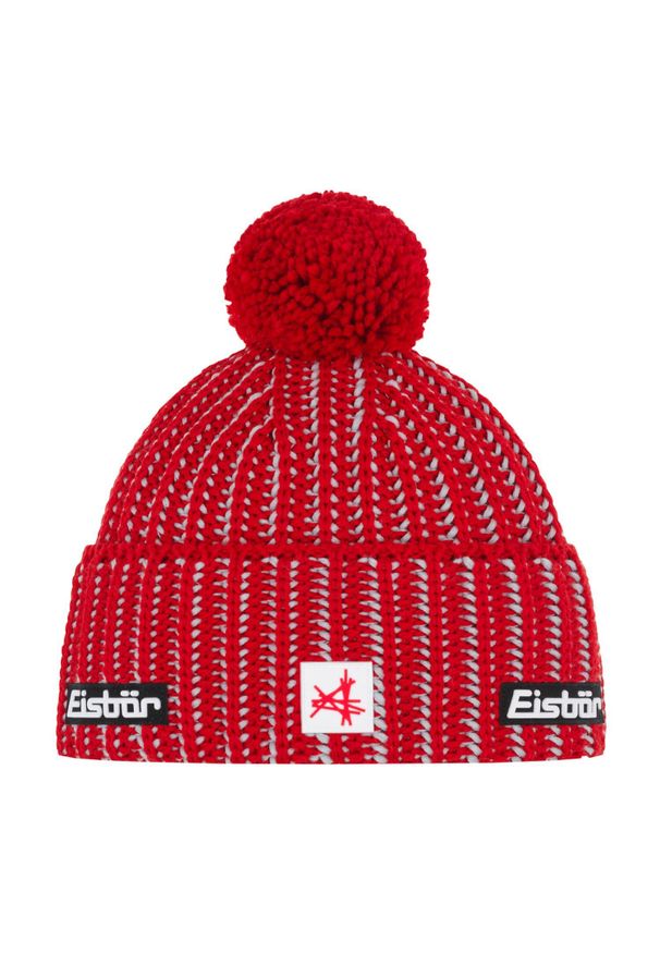 Czapka Eisbar Ronda Pompon MÜ SA. Kolor: czerwony. Materiał: wełna. Styl: sportowy