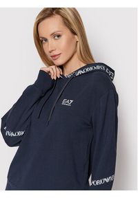 EA7 Emporio Armani Dres 8NTV52 TJCQZ 1554 Granatowy Regular Fit. Kolor: niebieski. Materiał: bawełna, dresówka #4