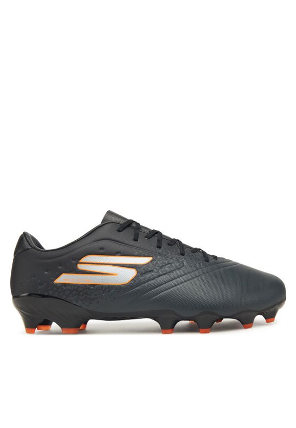 skechers - Skechers Buty do piłki nożnej Gold Fg 252015 BKOR Czarny. Kolor: czarny. Materiał: skóra