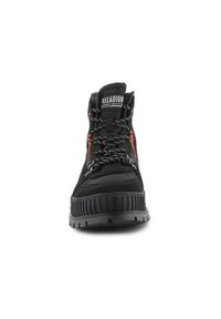 Buty do chodzenia męskie Palladium Pallashock Outcity Black 008. Wysokość cholewki: za kostkę. Zapięcie: sznurówki. Kolor: czarny. Materiał: guma, skóra, tkanina. Szerokość cholewki: normalna. Sport: turystyka piesza