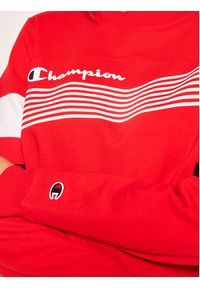 Champion Bluza Graphic Stripe And Colour Block Cropped 112761 Czerwony Regular Fit. Kolor: czerwony. Materiał: bawełna #3