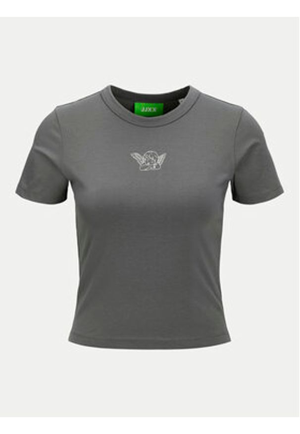JJXX T-Shirt Gigi 12277657 Szary Stretch Fit. Kolor: szary. Materiał: bawełna