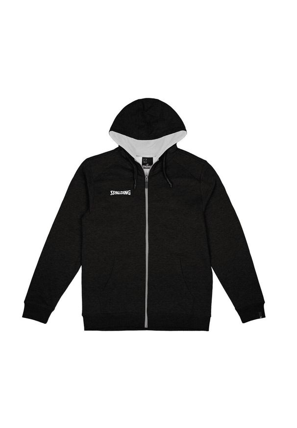 SPALDING - Dziecięca bluza z kapturem zapinana na zamek Spalding Flow. Typ kołnierza: kaptur. Kolor: czarny