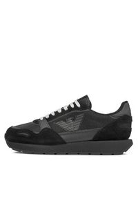 Emporio Armani Sneakersy X3X058 XN730 00002 Czarny. Kolor: czarny. Materiał: materiał #5