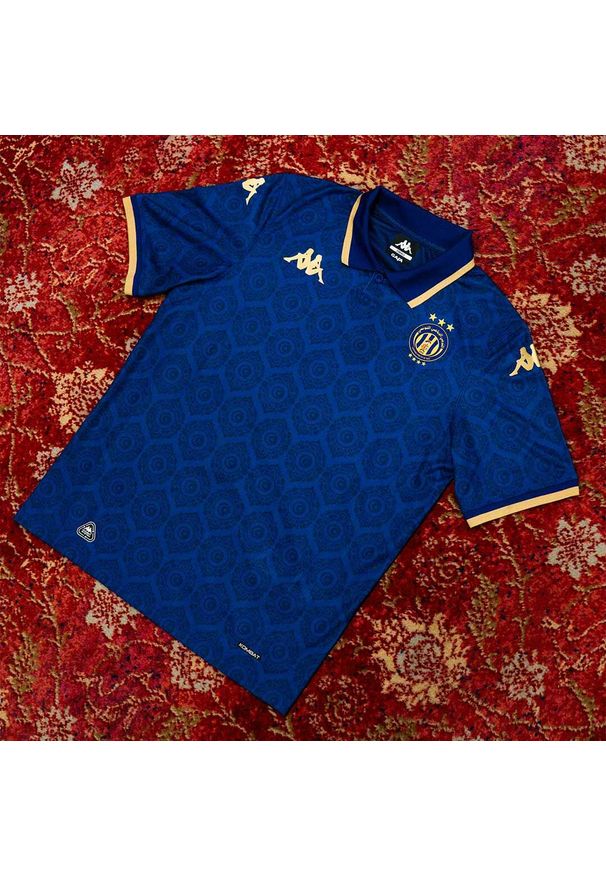 Kappa - Trzeci strój ES Tunis 2025/26. Kolor: niebieski. Sport: piłka nożna