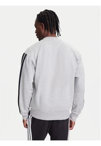 Adidas - adidas Bluza Essentials 3-Stripes JE6308 Szary Regular Fit. Kolor: szary. Materiał: syntetyk, bawełna #3