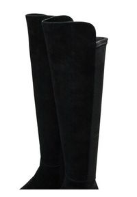 Stuart Weitzman Muszkieterki 5050 Bold Boot SG654 Czarny. Kolor: czarny. Materiał: skóra, zamsz