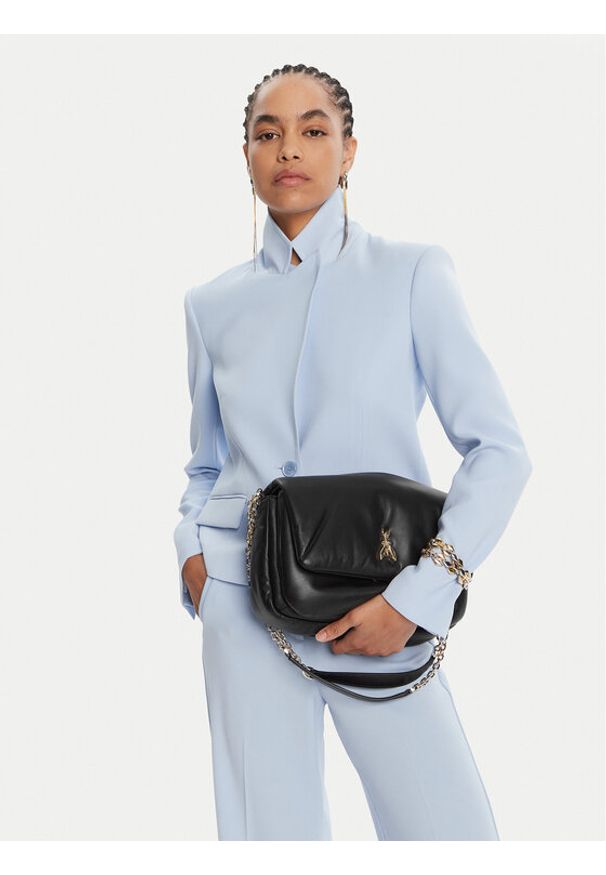 Patrizia Pepe Torebka 8B0221/L113-K470 Czarny. Kolor: czarny. Materiał: skórzane