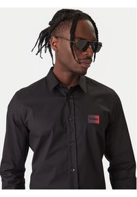 Hugo - HUGO Koszula Emero 50555786 Czarny Regular Fit. Kolor: czarny. Materiał: bawełna #5