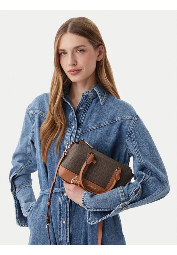 MICHAEL Michael Kors Torebka 30S6G3PS1B Brązowy. Kolor: brązowy. Materiał: skórzane