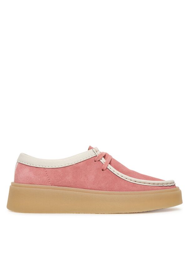 Clarks Półbuty Torview W 26186675 Różowy. Kolor: różowy. Materiał: skóra, zamsz