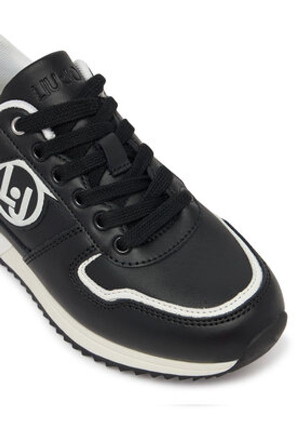 Liu Jo Sneakersy Rosy 905 4A5713 PX474 Czarny. Kolor: czarny. Materiał: skóra