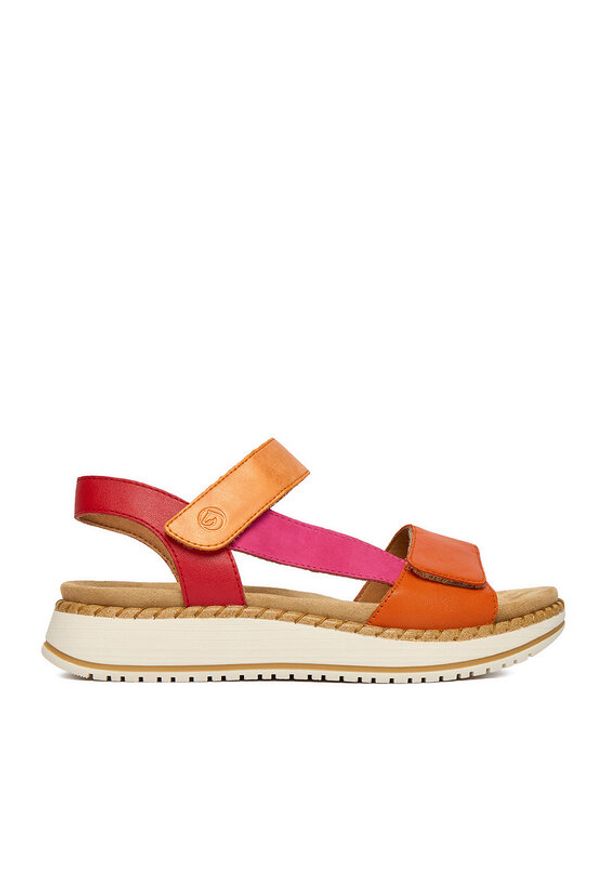 Remonte Sandały CEO-D3J50-38 Kolorowy. Materiał: skóra. Wzór: kolorowy