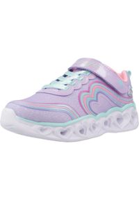 skechers - Buty do chodzenia dla dzieci Skechers Heart Lights. Kolor: fioletowy. Materiał: syntetyk, materiał. Szerokość cholewki: normalna. Sport: turystyka piesza