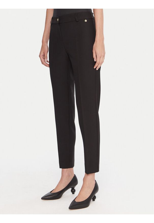 Maryley Spodnie materiałowe 25IB52Z/M17/43NE Czarny Regular Fit. Kolor: czarny. Materiał: syntetyk